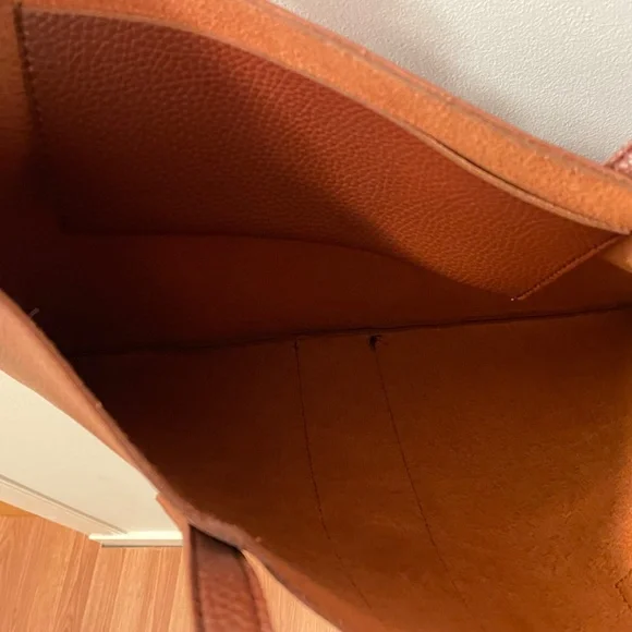 Vince Camuto Brown Leather Tote NWOT! - Picture 6 of 6